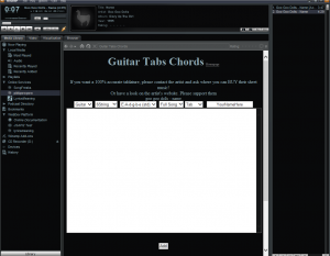 add new tab guitar tabs winamp